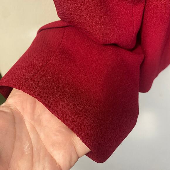 Liz Claiborne Suits NWT Red Pepper Suit Jacket Blazer Gold Buttons Sz 8 - Picture 3 of 12